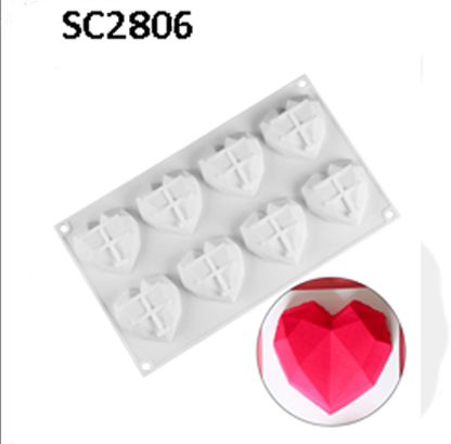 Geo Heart Med. Mold