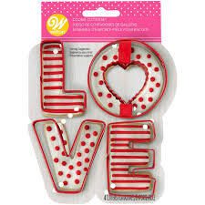 Wilton LOVE Cookie Cutter