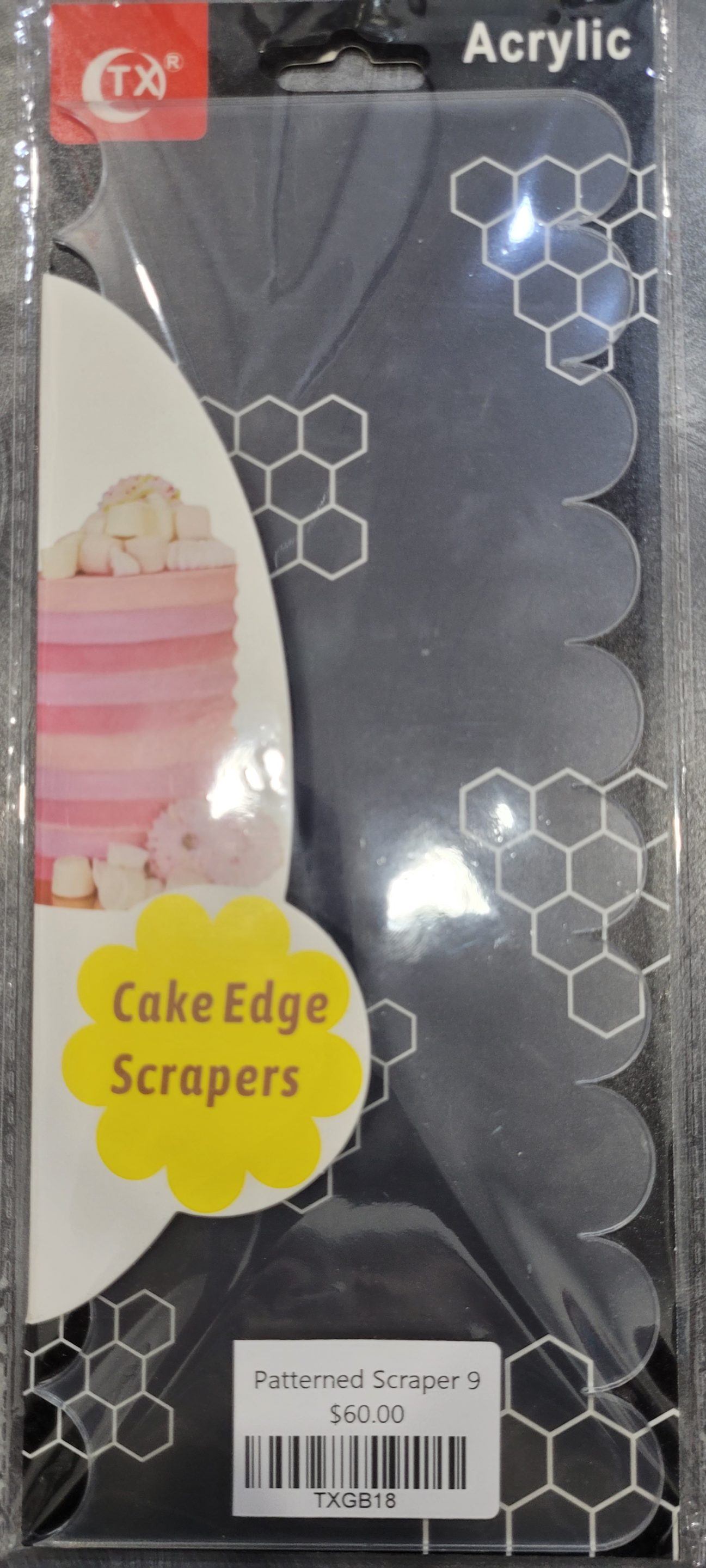 TX Acrylic Scraper - Pattern 9