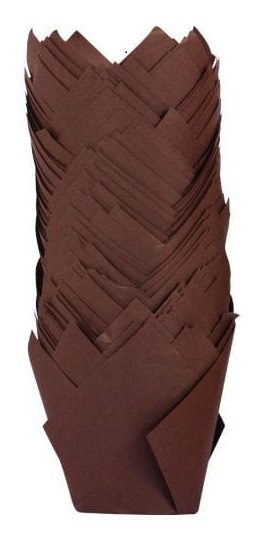 Brown Cupcake Wrapper / Tulip- 50ct