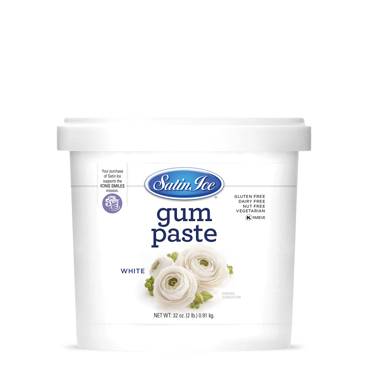 Satin Ice Gum Paste White - 2lbs