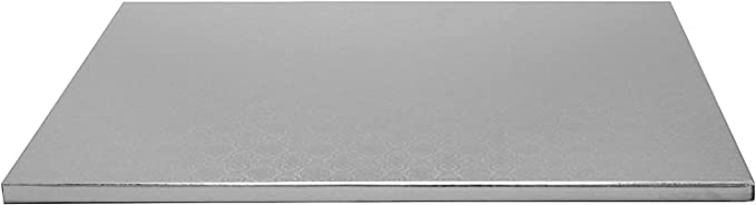 Cake Drum Half Sheet - Silver