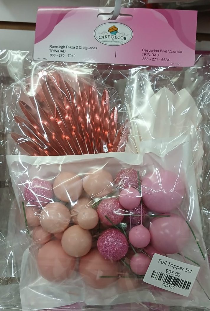 Full Cake Topper Set - Rose Gold - Image 2