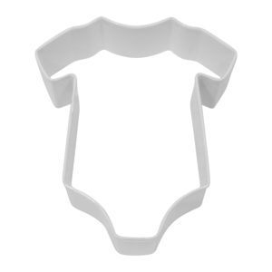 Cookie Cutter - Baby Body Suit 4" (White Coated)