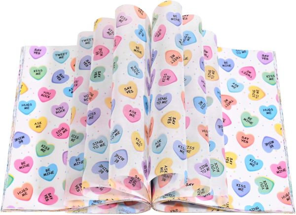 Wax Paper - Conversation Hearts 3pcs