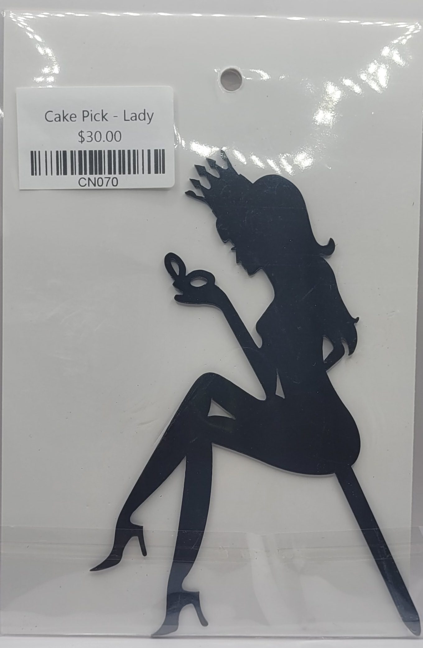 Cake Topper - Lady w/ Crown