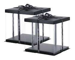 Set of 5 Clear Box - 10x10x12