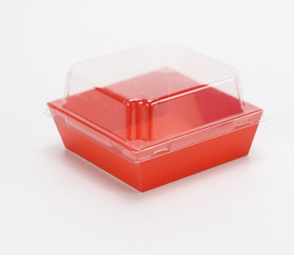 Red Pastry Box - Square