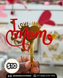 Mother's Day Acrylic Cake Topper 5