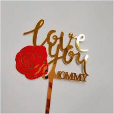Mother's Day Acrylic Cake Topper 1
