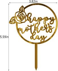 Mother's Day Acrylic Cake Topper 4 (Round)