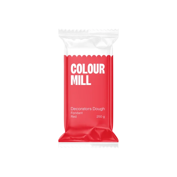 Colour Mill Decorator Dough Fondant - Red 250g