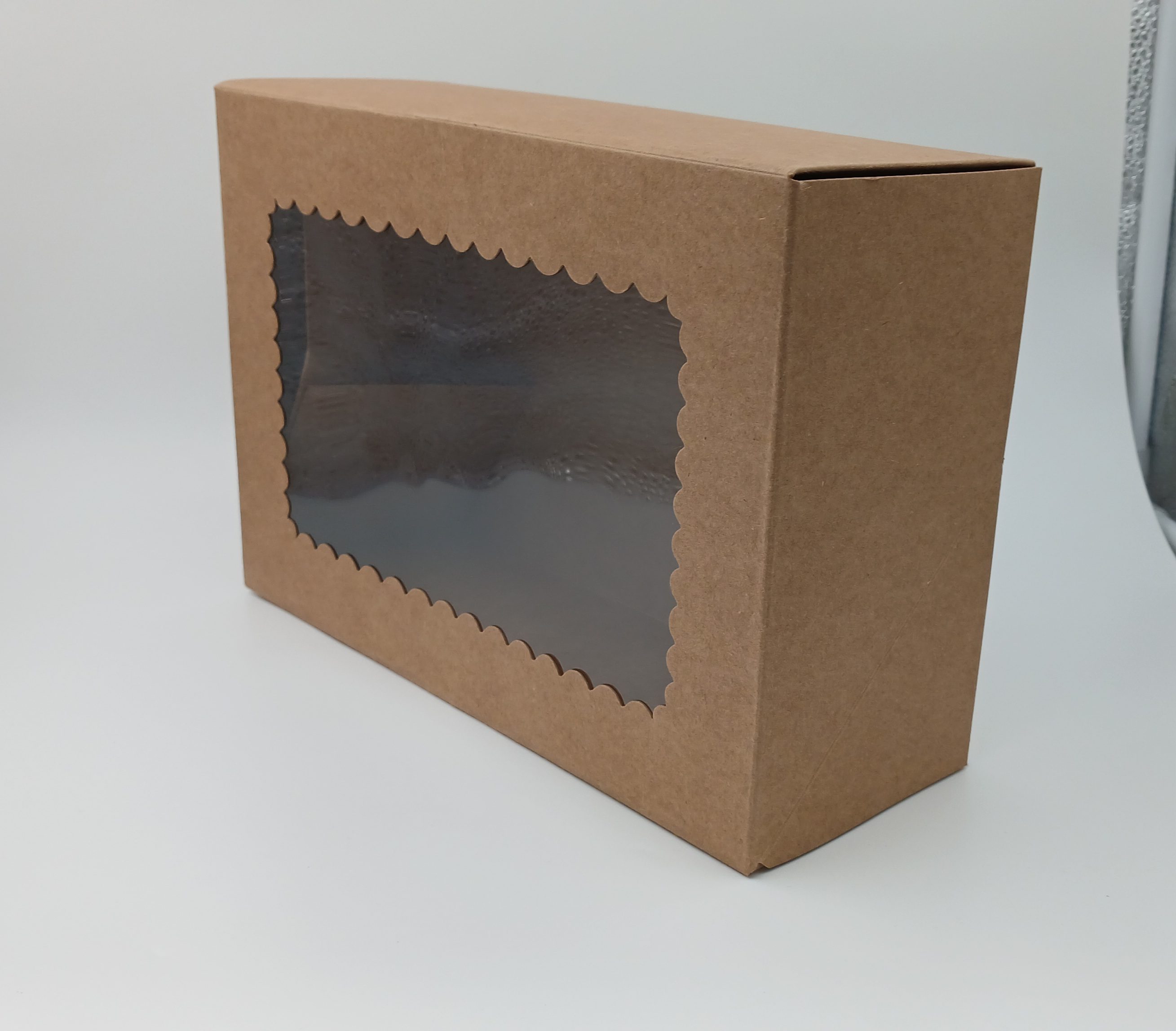 Pastry Box - 10x7x3.5 inches (Kraft) - Image 2