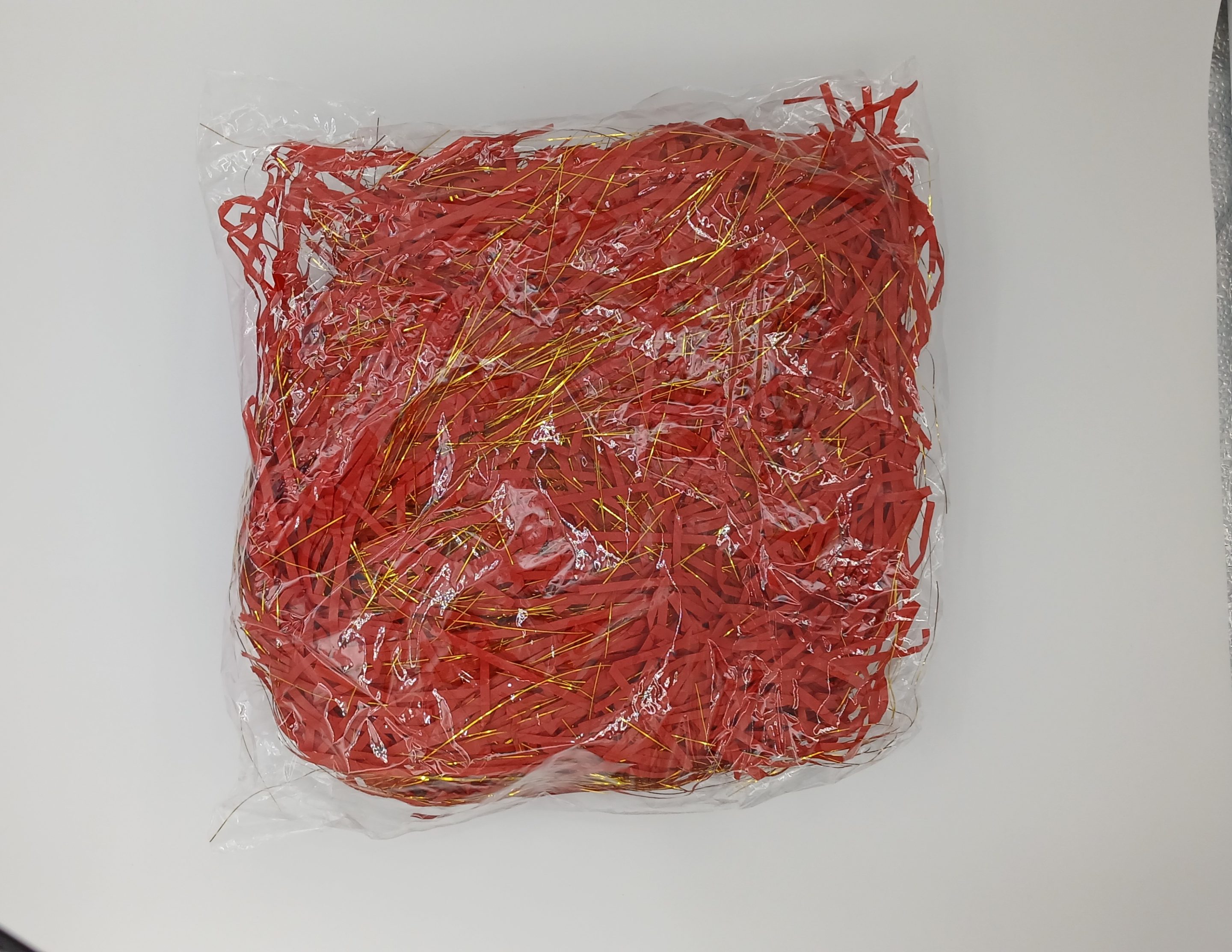 Shredded Paper - Red and Gold