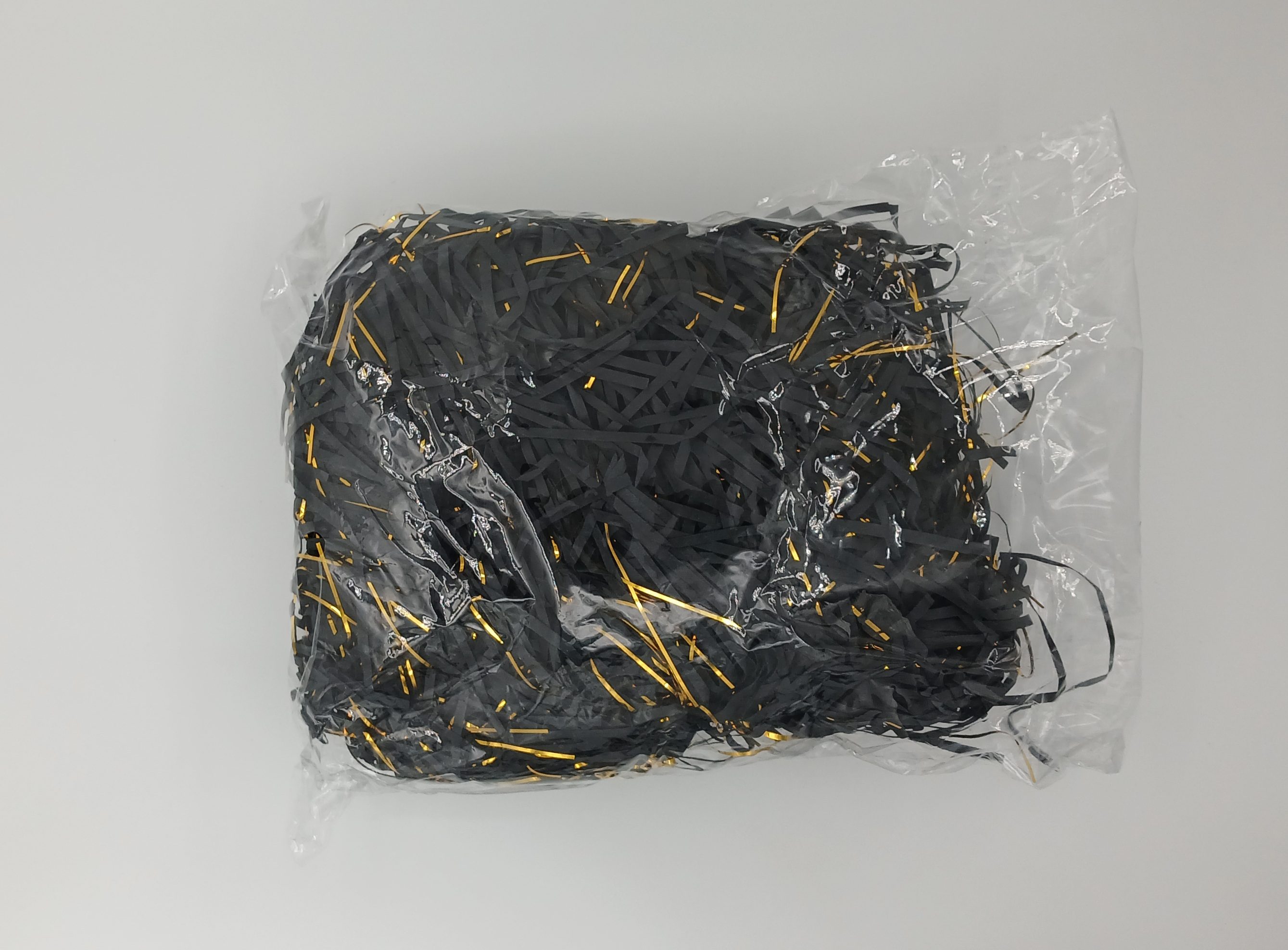 Shredded Paper - Black and Gold