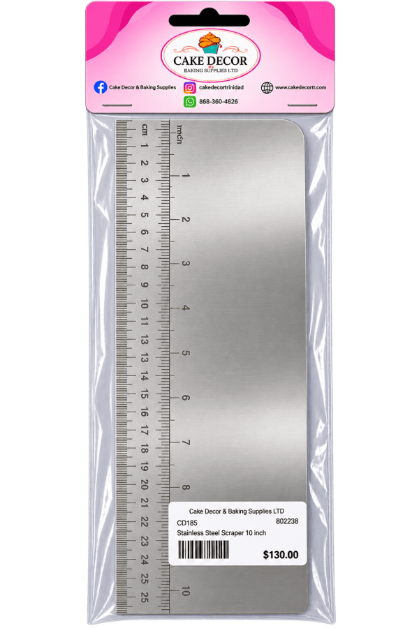 Stainless Steel Scraper - 10 inches