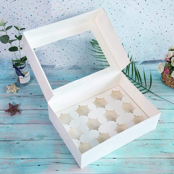 Cupcake Box 12ct White - Case Price (50 boxes)