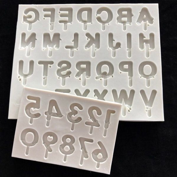Fondant Mold - Letter 2 pcs